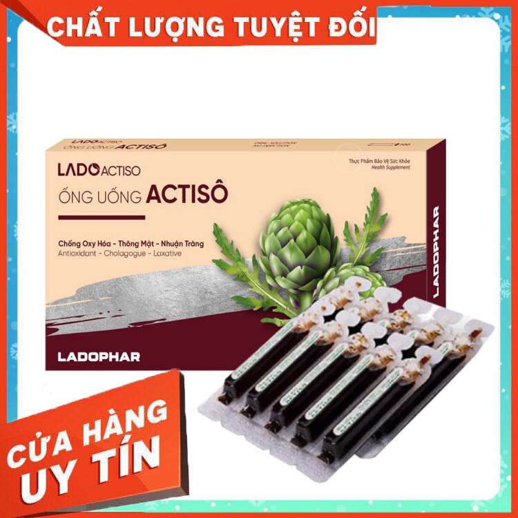 ĐẶC SẢN ĐÀ LẠT  Cao Atiso nước dạng ống uống tuýp 10ml Actiso Ladophar Đà Lạt