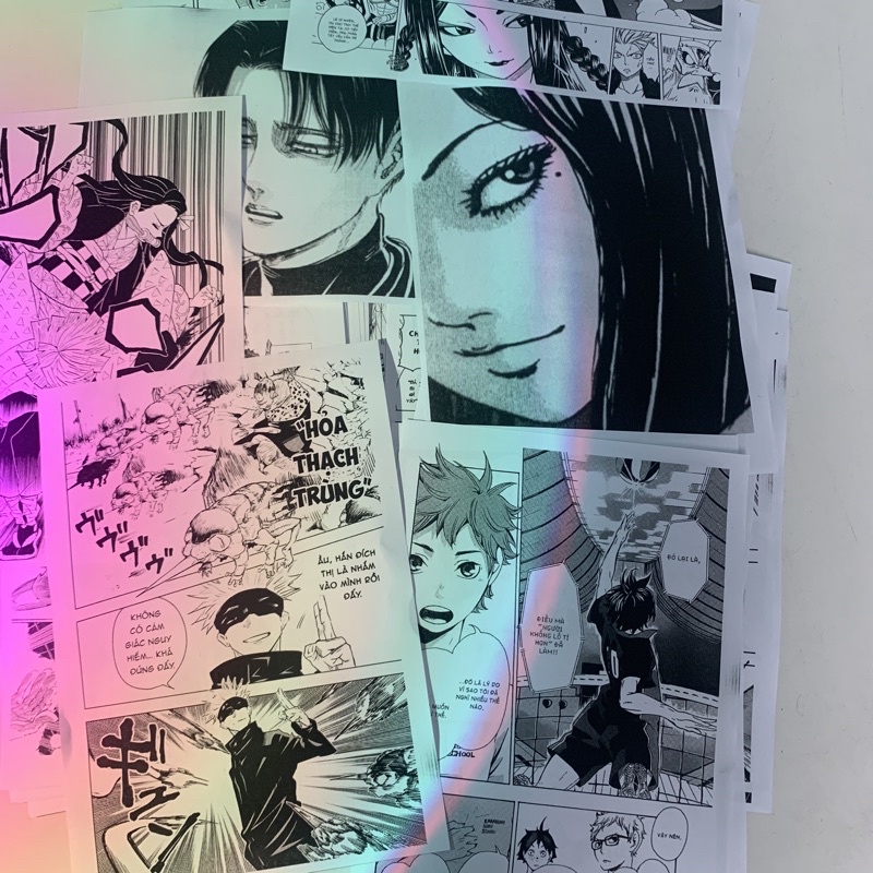 [Manga Wall] Combo 100 tấm || Dán tường trang trí phòng - In hình anime theo yêu cầu