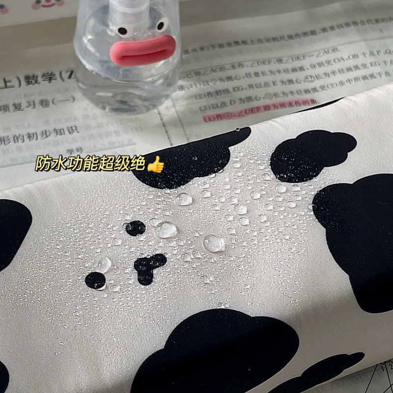 ✾Yuanchuang Cow Bear Series ins wind simple pencil case cute girl large capacity student stationery box storage bag