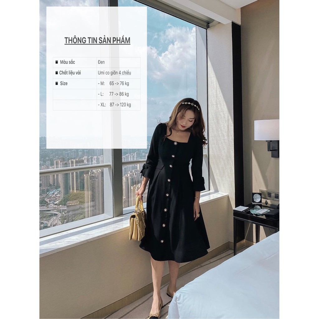 [BIG SIZE] Đầm dài, tay lỡ, vải umi cao cấp, co giãn 4 chiều | BigBuy360 - bigbuy360.vn