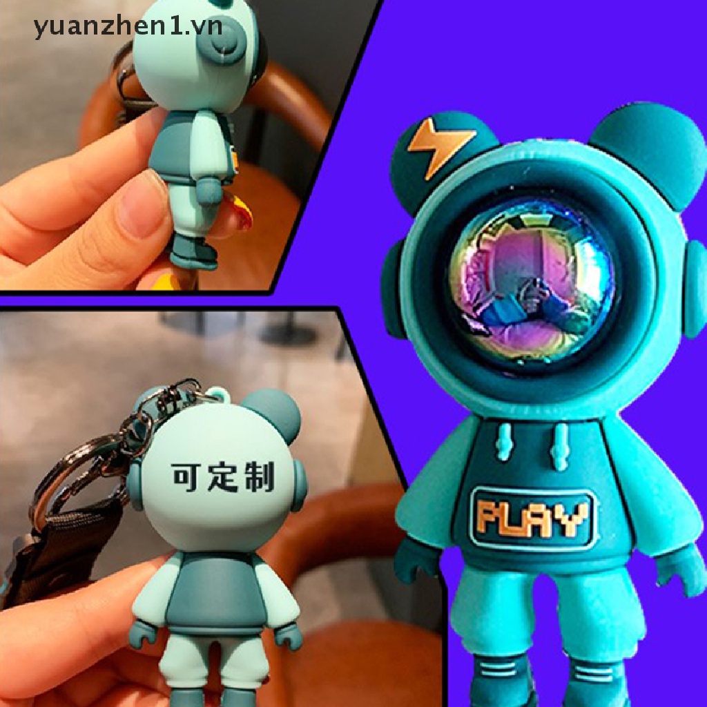 Móc Khóa Hình Gấu / Phi Hành Gia / Gấu Bông Dễ Thương