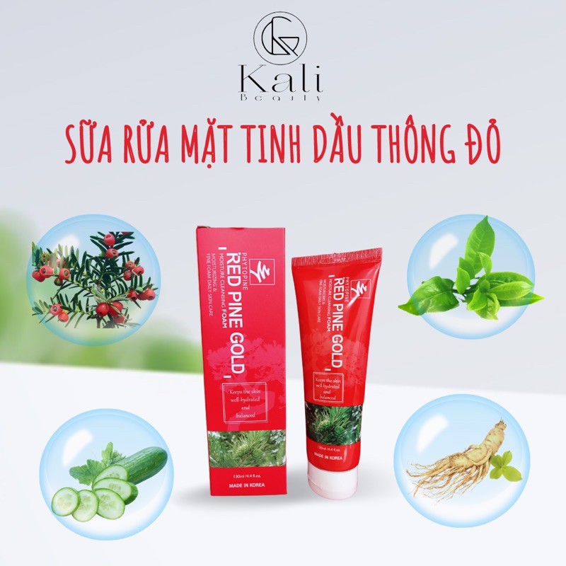 SỮA RỬA MẶT THÔNG ĐỎ –  RED PINE MOISTURE CLEANSING (130ml/Tuýp)