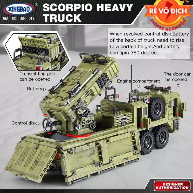 Lego Tank XE TĂNG VẬN TẢI CỠ KHỦNG Xingbao 06014