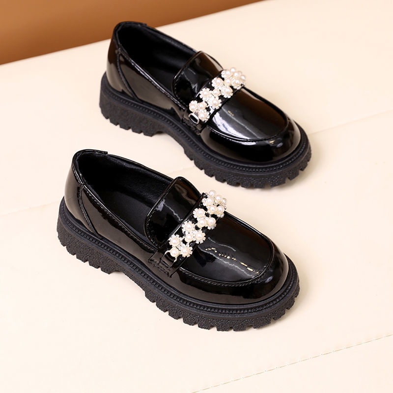 Giày Da Công Chúa Đế Mềm Đính Đá Phong Cách Phương Tây Dành Cho Bé Gái 2022