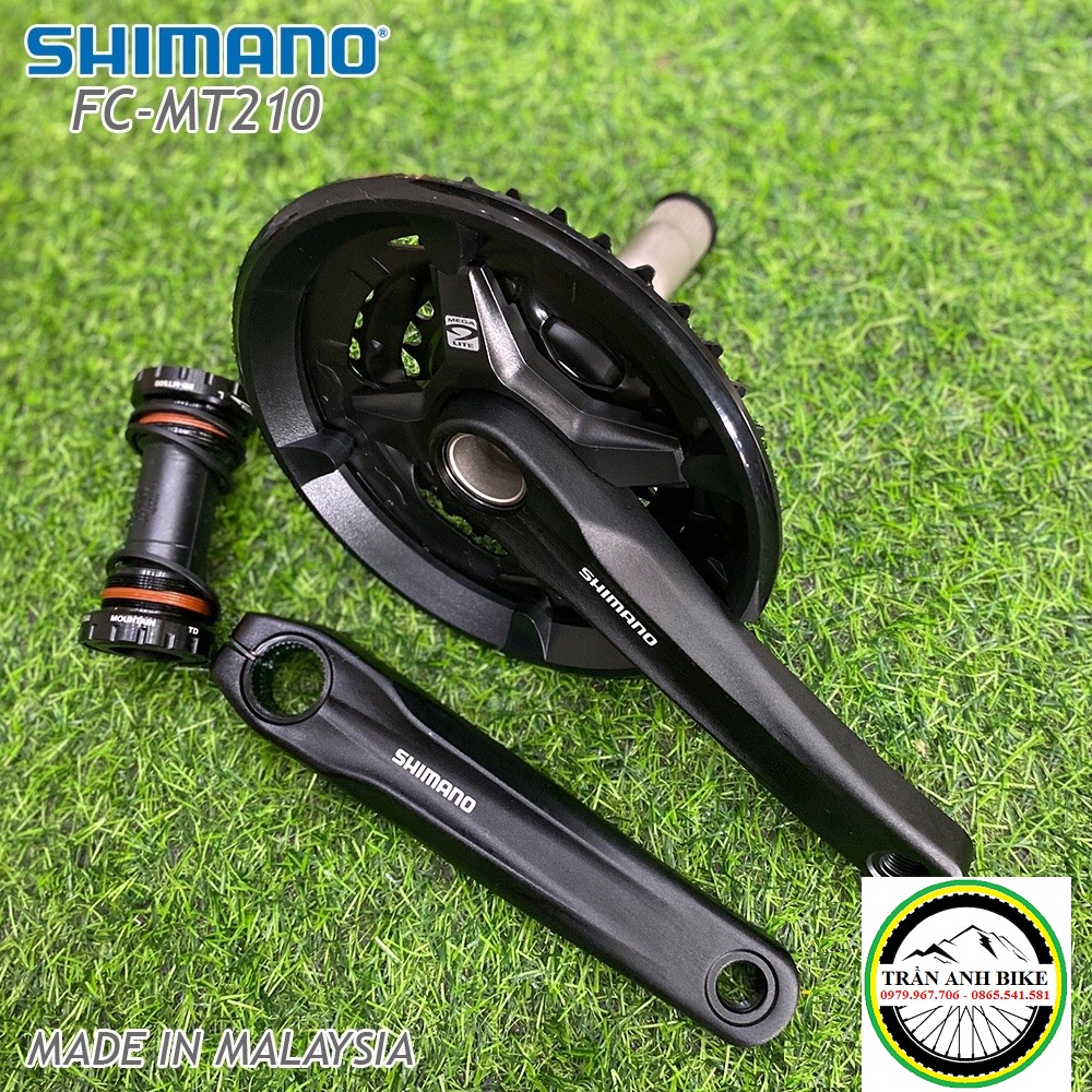 Đùi đĩa  rỗng xe đạp MTB SHIMANO FC MT210 22-30-40T / 22-32-44T - Hàng chính hãng