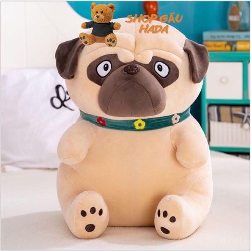 Chó Bông Mặt xệ Pug Gấu Bông City Đủ Size - Gấu Bông Gối Ôm Chó Pug Mặt Xệ Siêu Đẹp Và Bền