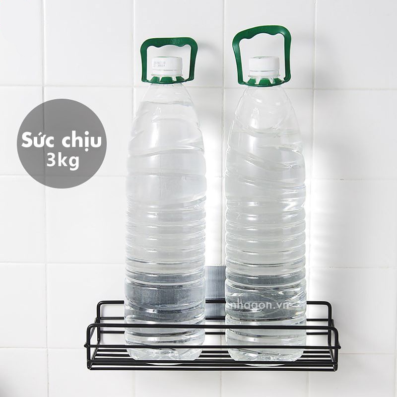 Kệ nhà tắm hình chữ nhật, kệ nhà bếp Nhà vệ sinh kèm miếng dán siêu dính