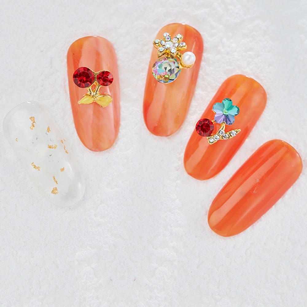Phụ Kiện Trang Trí Móng Tay Bằng Hợp Kim Họa Tiết Hoa 3D Xinh Xắn