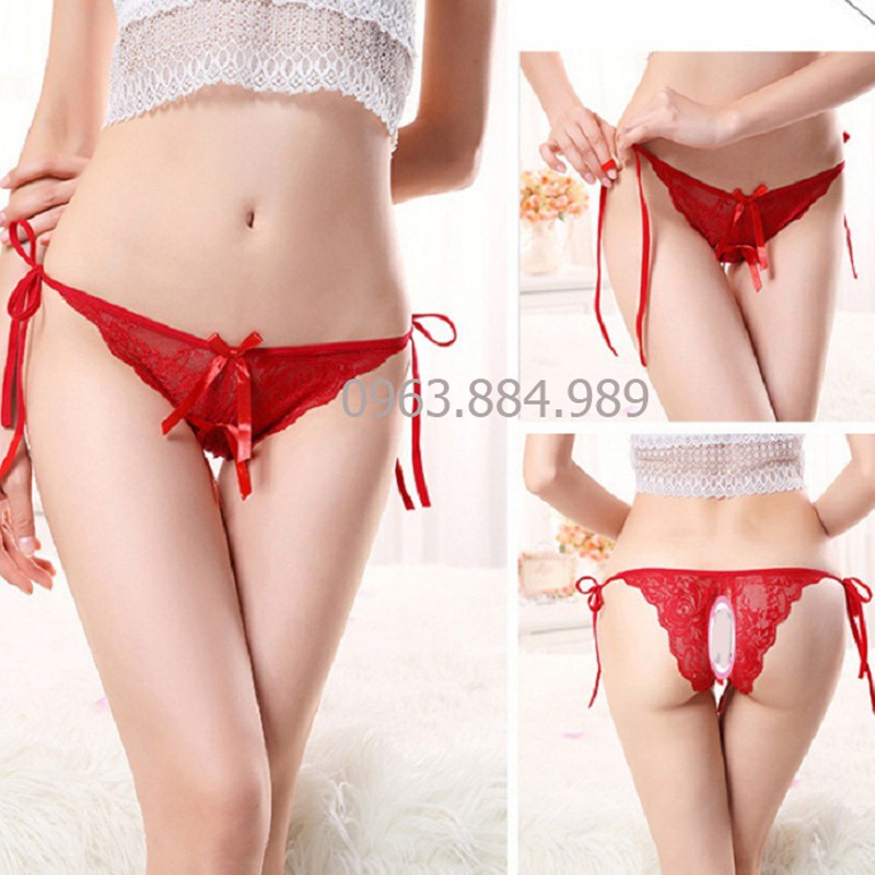 Quần nữ QN.29 quần ren đẹp phối hai dây buộc 2 bên cực đẹp, sexy cho chị em ( giao hnagf không để tên sản phẩm )