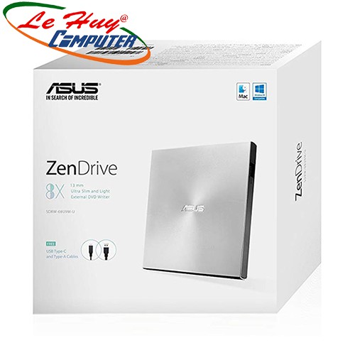 Ổ đĩa quang gắn ngoài Asus SDRW-08U9M-U - Hàng Chính Hãng