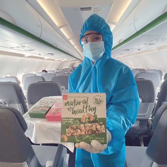 Thanh Hạt Dinh Dưỡng Natural &amp; Healthy Vị Rong Biển Hạt Điều - Bánh Ăn Vặt Giảm Cân - Ngũ Cốc Ăn Sáng Siêu Ngon