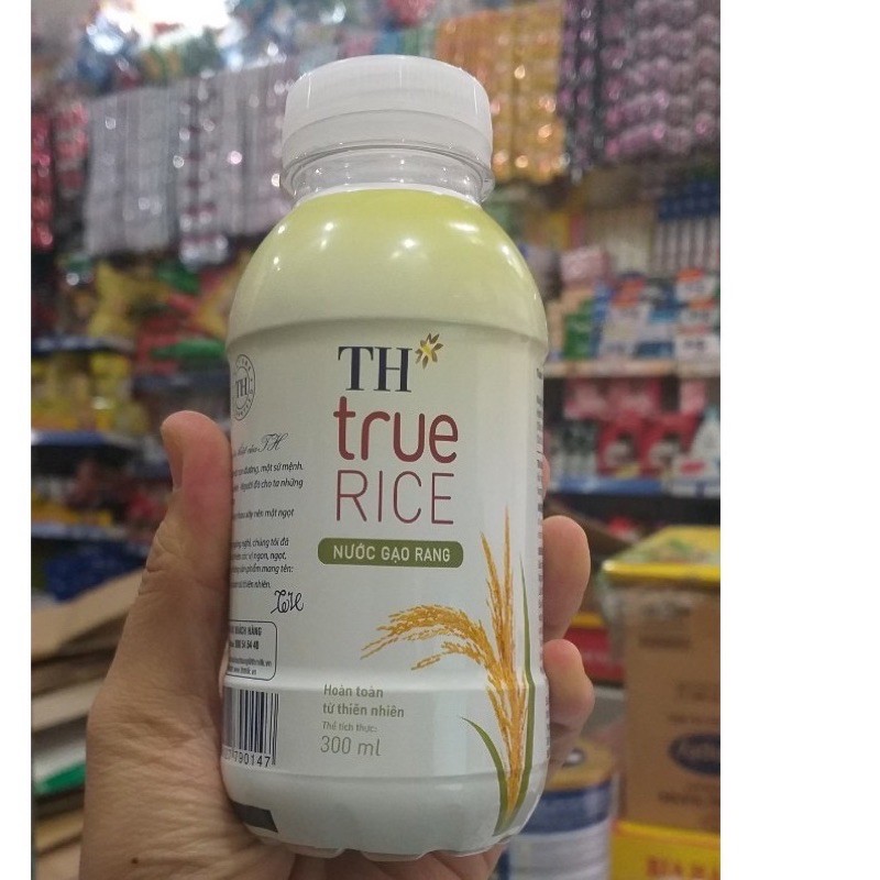Nước gạo rang va gao lut Th true rice thùng 24 chai 300ml
