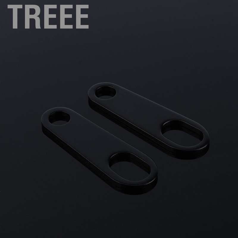 Treee 2X Black Fog Head light Shock Brackets For Motorcycle Custom Bobber Cafe Racer