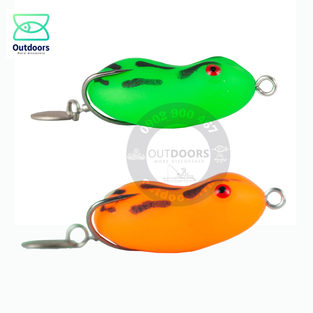 Mồi câu lure nhái hơi Coastline HTFrog 4cm- 7.5g (Có muỗng) dùng câu cá lóc, cá chẽm, cá quả