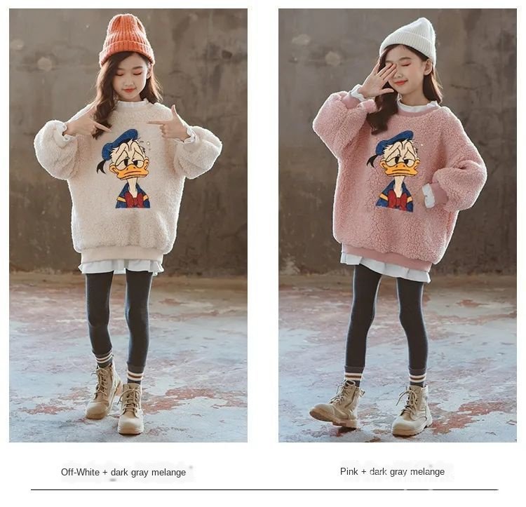 Fashionable Hat Long Sleeve Sweatshirts For Girls