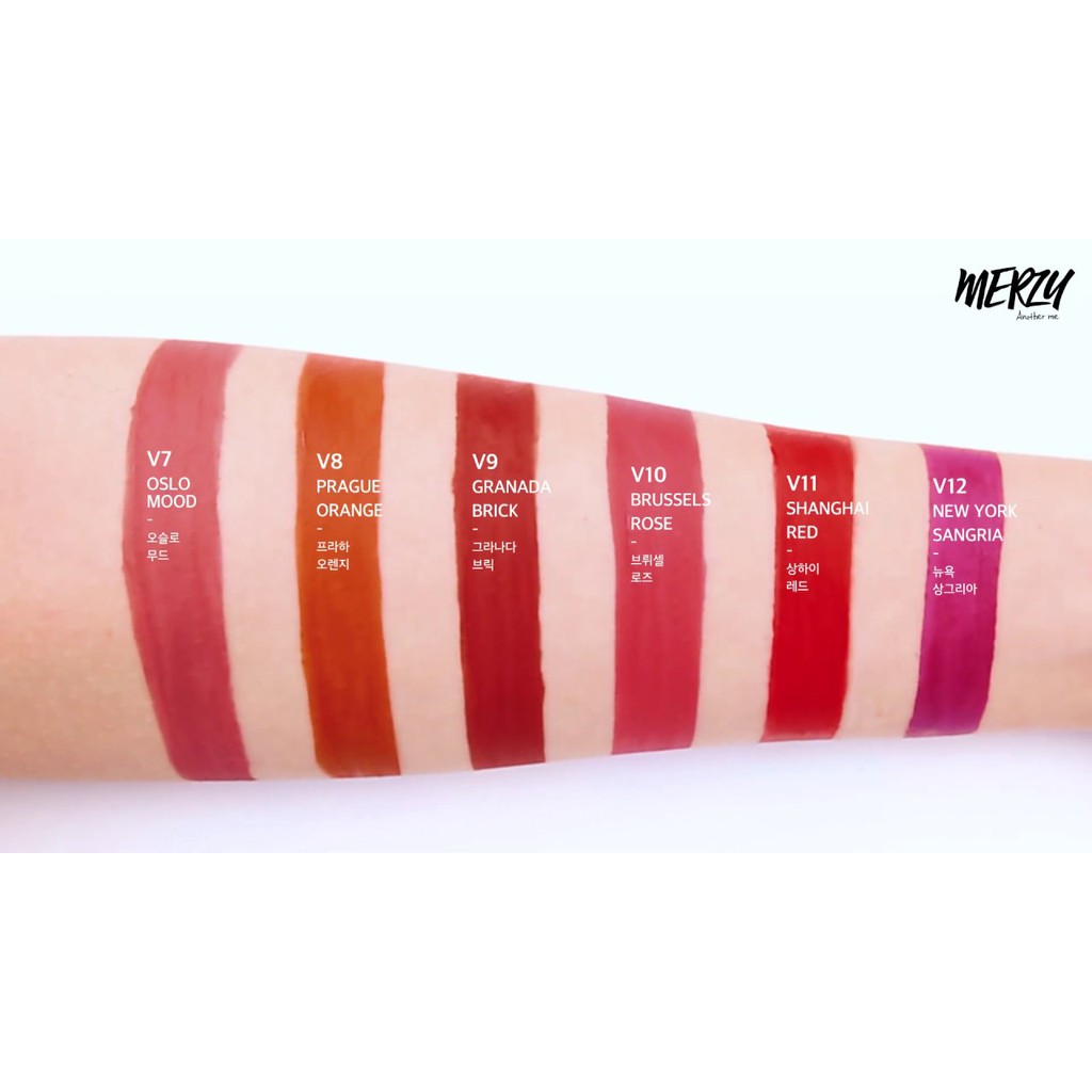 Son Kem Lì Merzy V9 - Đỏ Đất  Another me The First Velvet Tint