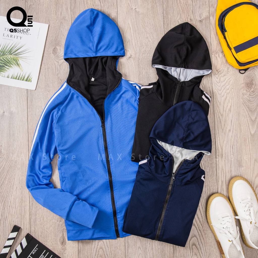 Áo Chống Nắng 2 Mặt, 2 Lớp Thun Lạnh Lỗ Kim Mặc Q5SHOP Chống tia UVF100+