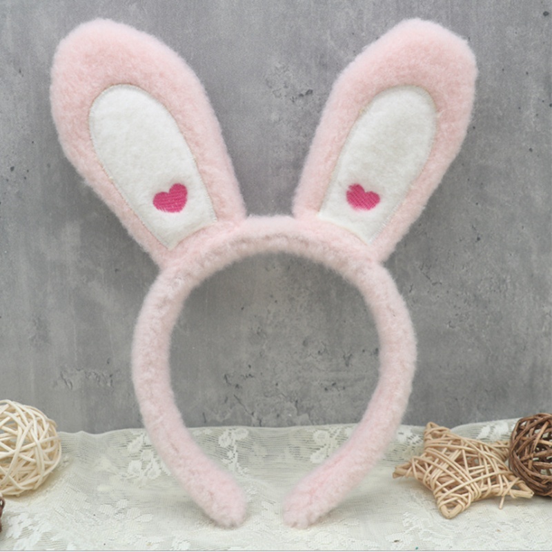 Flgo Băng Đô Cài Tóc Hình Tai Thỏ Dễ Thương Siêu Bền Tiện Dụng Cho Nữ