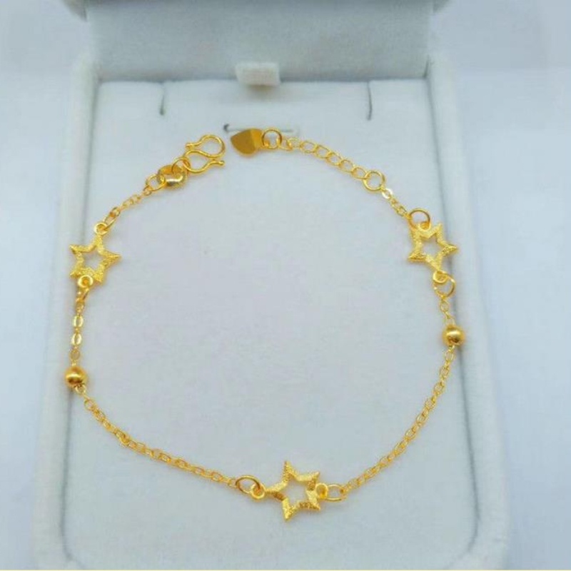 Vòng Tay Chuỗi Hạt Hình Ngôi Sao Tự Xỏ