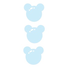 Tủ decor 3 Ngăn Mini bằng giấy Bìa cứng, Tủ đựng sticker hình Gấu , đám mây