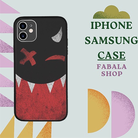 Ốp IP Chống Dơ Khuôn mặt kỳ dị đỏ đen C'est la vie Loại Xịn Fabala cho IPHONE SAMSUNG SUPPOD00261