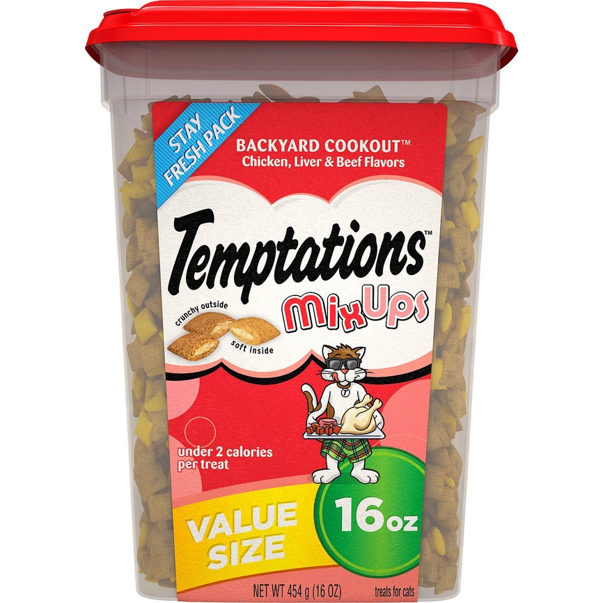 Bánh thưởng nhiều vị Temptations MixUps cho mèo nhập Mỹ