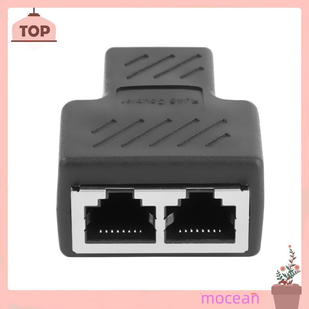 Bộ Chia Rj45 1 Sang 2 Dual Female Port Cat 5 / 6 / 7 Lan Ethernet Connector