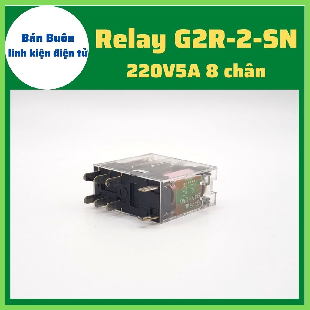 Relay 220V 8 chân, role 220V G2R-2-SN
