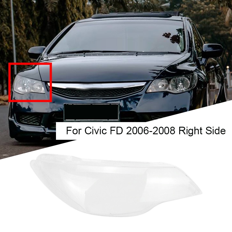 Vỏ đèn pha trước bên phải cho xe hơi Honda Civic FD 2006 2007 2008