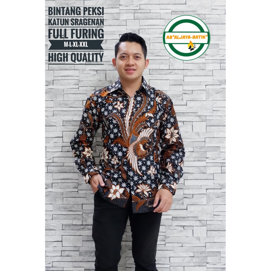 Áo BATIK Cao Cấp Tay Dài Cho Fan Hâm Mộ Aljaya Bintang Kejaya Wisanggeni Saptha PARANG LIRIS NOGOROJO Dragon LESMANA LESMANA LIRIS Đen