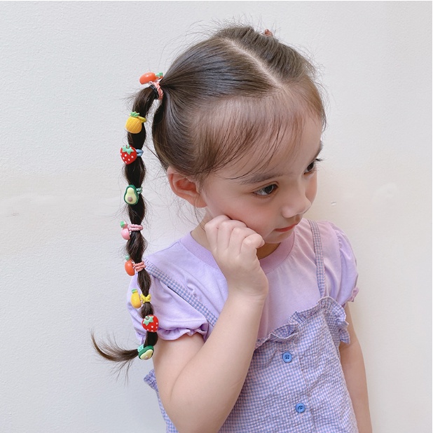 Set 10 Dây buộc tóc công chúa, cột tóc dễ thương cho bé gái
