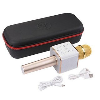 Micro karaoke tích hợp Loa Bluetooth Q7 (Vàng)