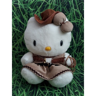 Gấu bông Hello Kitty đội nón cowboy