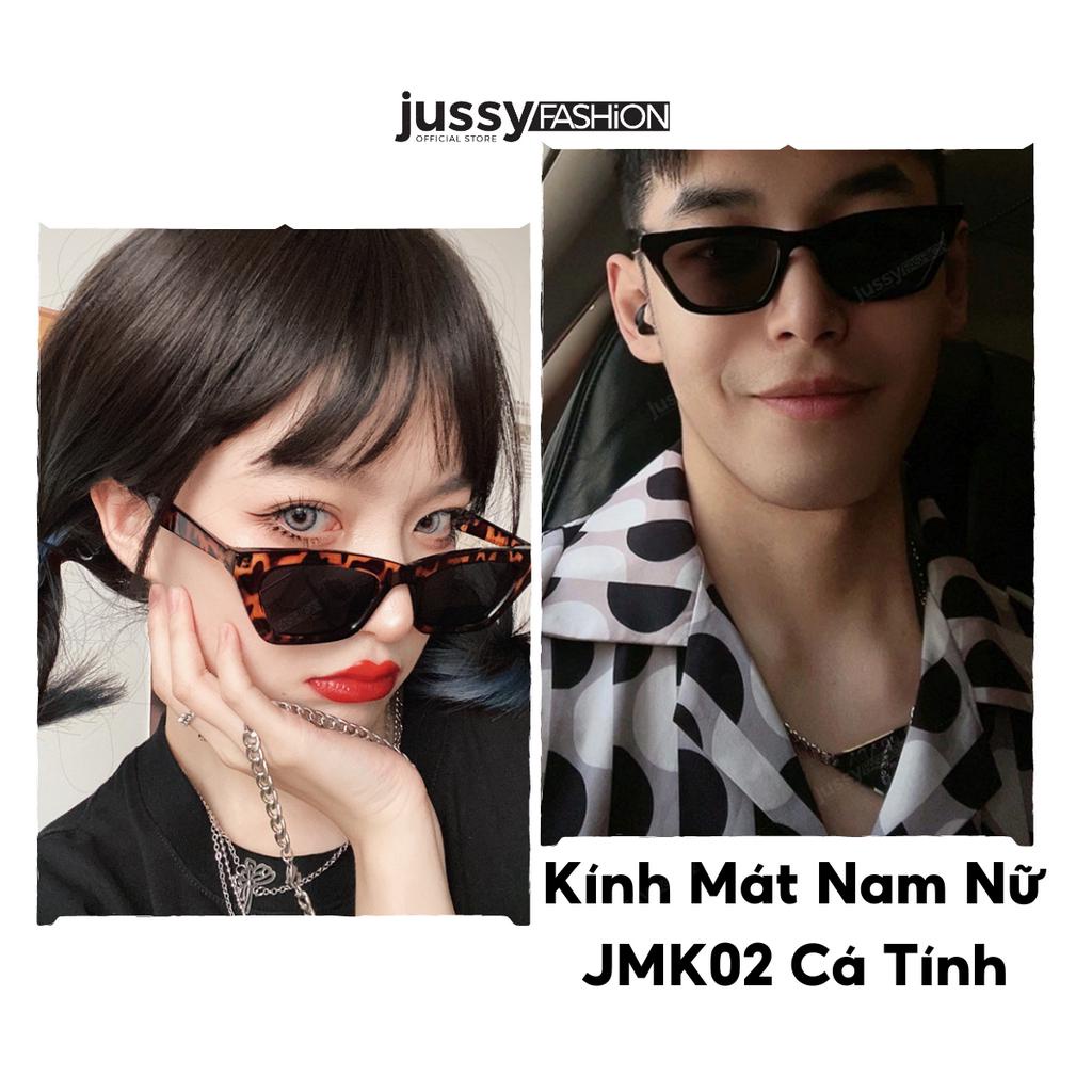 Kính Mát Nam Nữ Hot Trend JMK02 Cao Cấp Jussy Fashion Kính Râm Gọng Mắt Mèo Chống Tia Uv Phong Cách Hàn Quốc