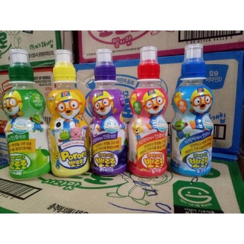 [CHAI 235ML] Nước Trái Cây Bổ Sung Vitamin Cho Bé Pororo Thơm Ngon - Hàn Quốc