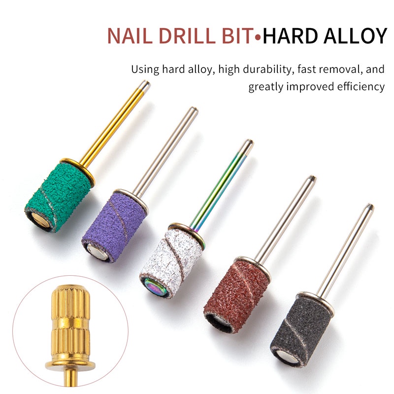 Dây Chà Nhám Móng Tay Nghệ Thuật#80#120#Bộ 180 Phụ Kiện Đầu Mài Móng Chuyên Dụng