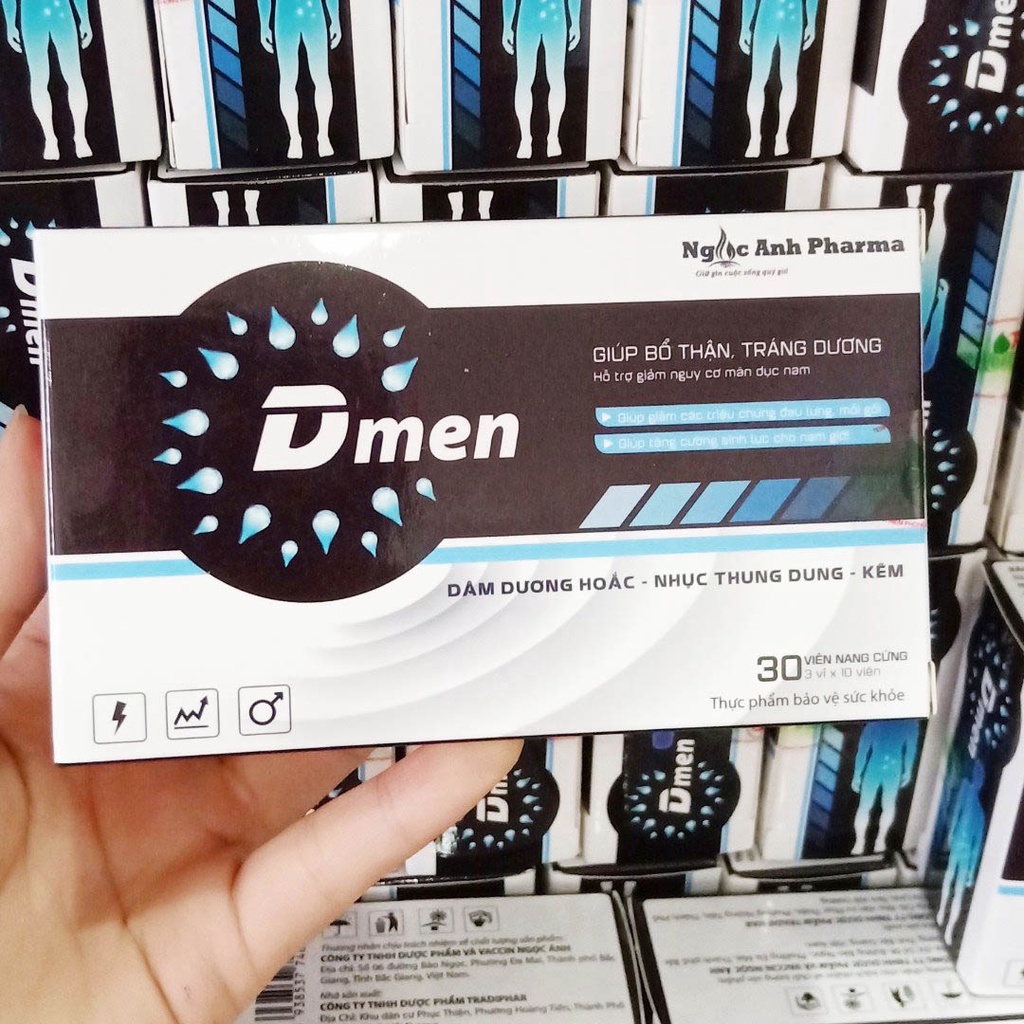 Dmen Tăng Cường Chất Lượng Tinh Trùng( Tặng 3 gói muối kiềm Ngọc Ánh) | Thế Giới Skin Care