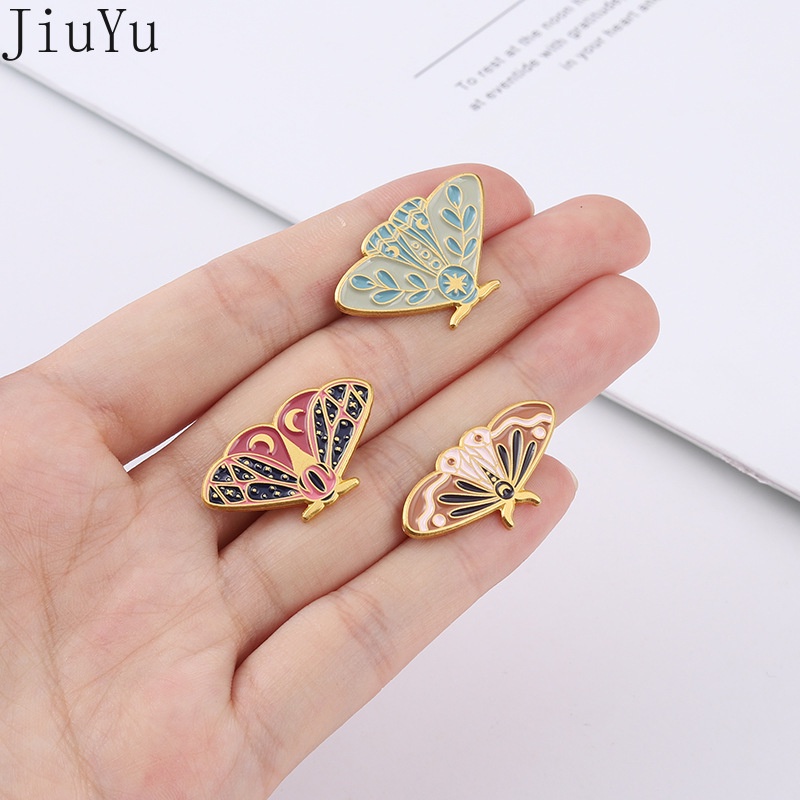 Ghim Cài Áo Hình Bướm Hoạt Hình Nhiều Màu Sắc Bằng Kim Loại