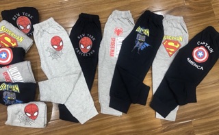 Quần cotton bé trai combo 4c