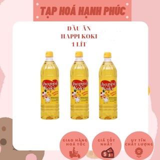Dầu ăn cao cấp happy koki chai 1 lít