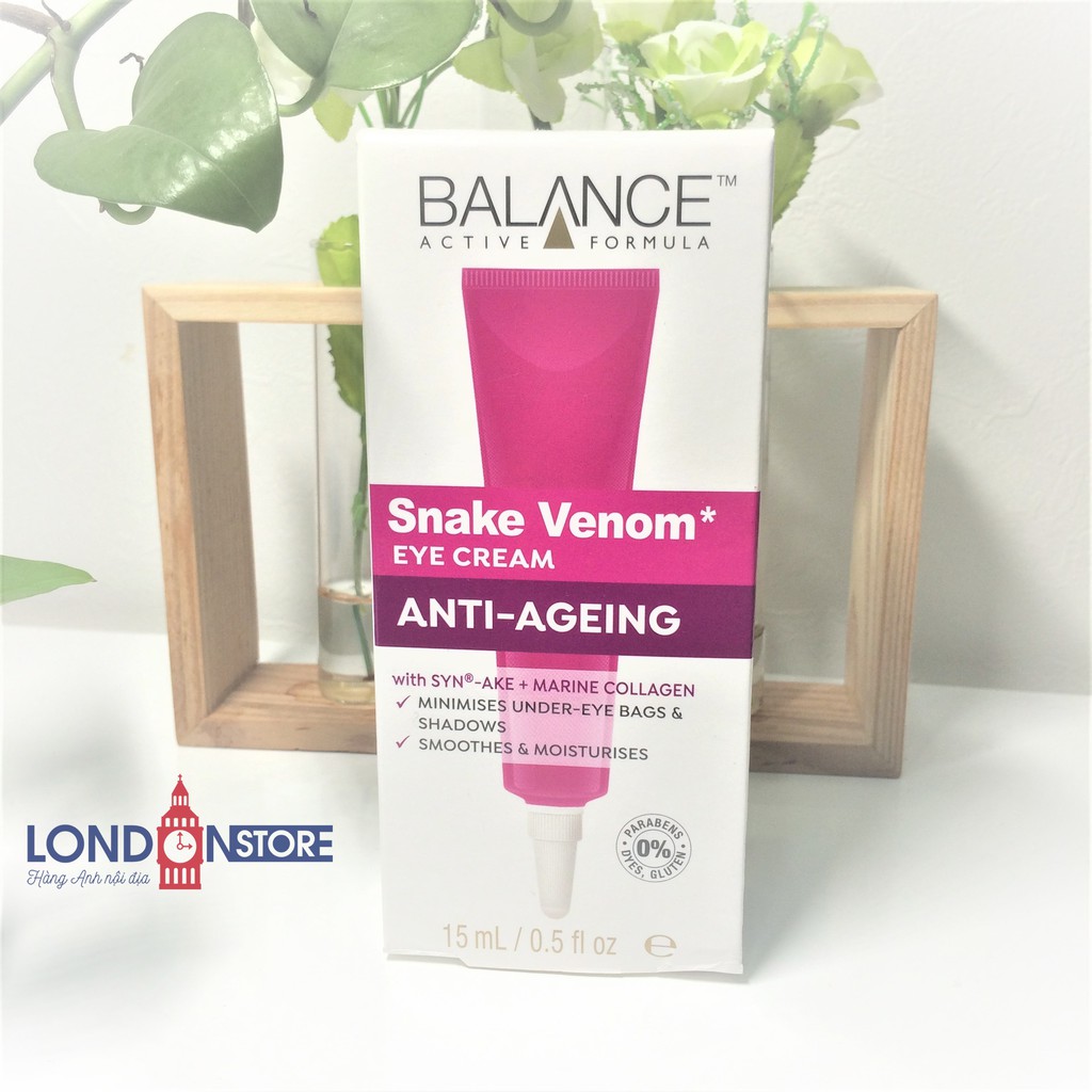 Kem mắt giảm nếp nhăn nọc rắn Balance Snake Venom Eye Cream 15ml mẫu mới - Londonstore.vn