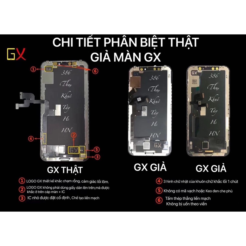 Màn hình iphone X XS XSMAX fullbox - Màn hình OLED chính hãng GX giá rẻ chất lượng tốt