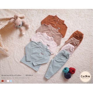 Cookie - bộ dài tay cổ trụ phối túi