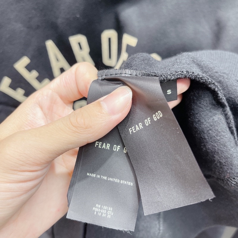 ⚡️[Mirror Quality] - Áo hoodie FEAR OF GOD Black 'Baseball' Hoodie Seventh Collection, áo hoodie Baseball FOG | BigBuy360 - bigbuy360.vn