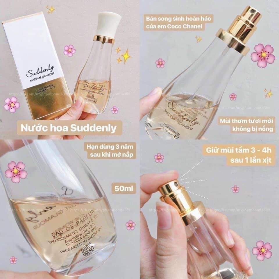 Nước hoa Cao Cấp Suddenly Madame Glamour 50ml - Cam kết hàng chính hãng