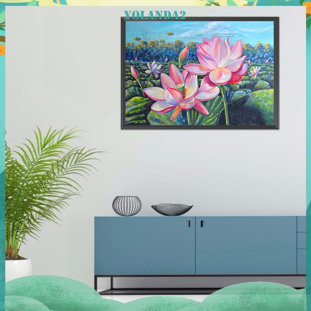 Toàn Bộ Tranh Thêu Chữ Thập Họa Tiết Hoa Sen 11CT