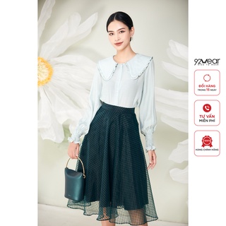Áo sơ mi dài tay cổ viền bèo 92WEAR, thiết kế độc đáo, sành điệu ASA2319