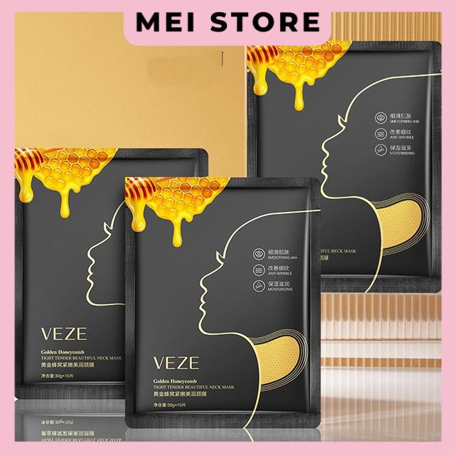 Mặt Nạ VEZE Vàng Đắp Cổ Làm Trắng Cấp Nước Và Săn Chắc Da