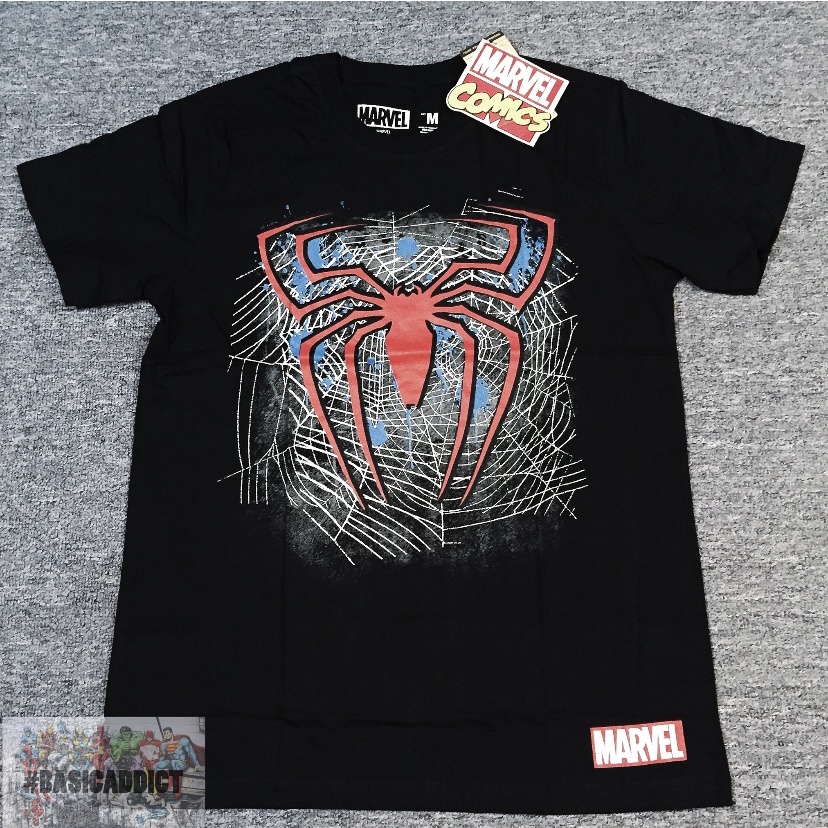 Marvel Comics - Áo thun Spiderman con nhện đen - Unisex