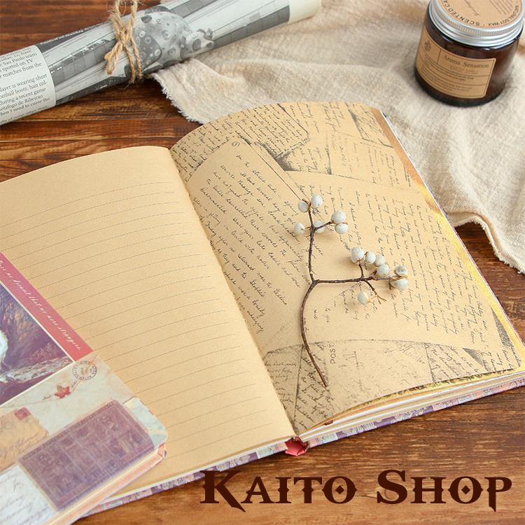 Sổ Tay Retro A5 Phong Cách Châu Âu Cổ Điển - Bullet Journal Chất Liệu Giấy Pha Kraft ( Hàng Có Sẵn)